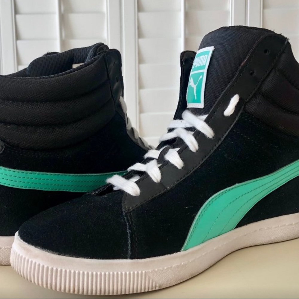 Puma wedge sneakers 9.5